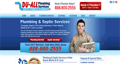 Desktop Screenshot of duallplumbing.com